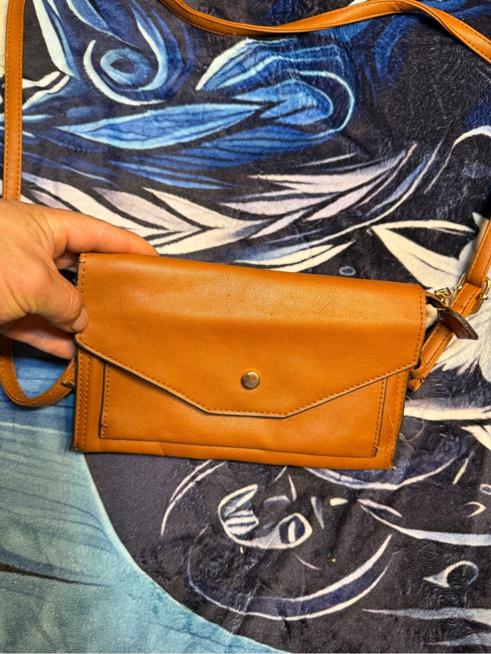 Classic Tan Crossbody Wallet Purse - Women Bags